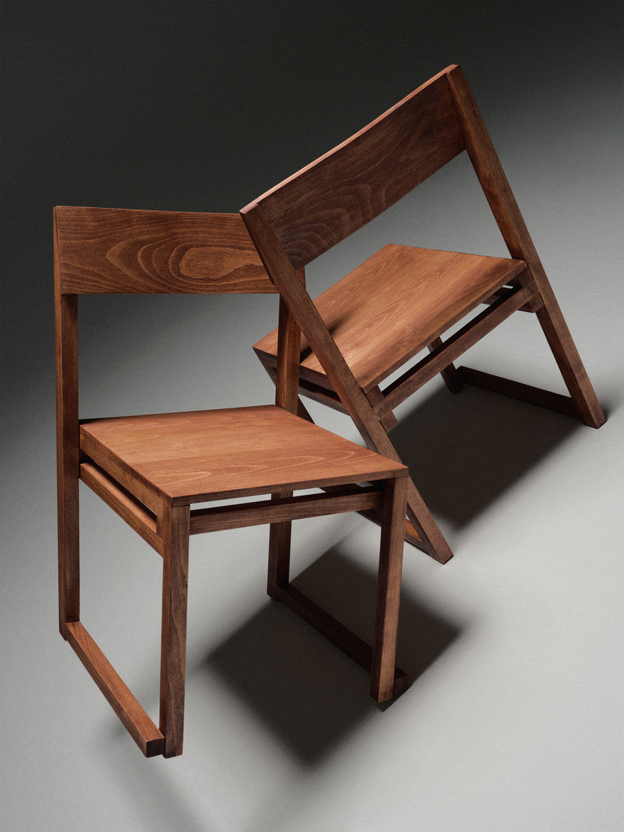 Silla Sencilla de madera maciza — Marlot Baus