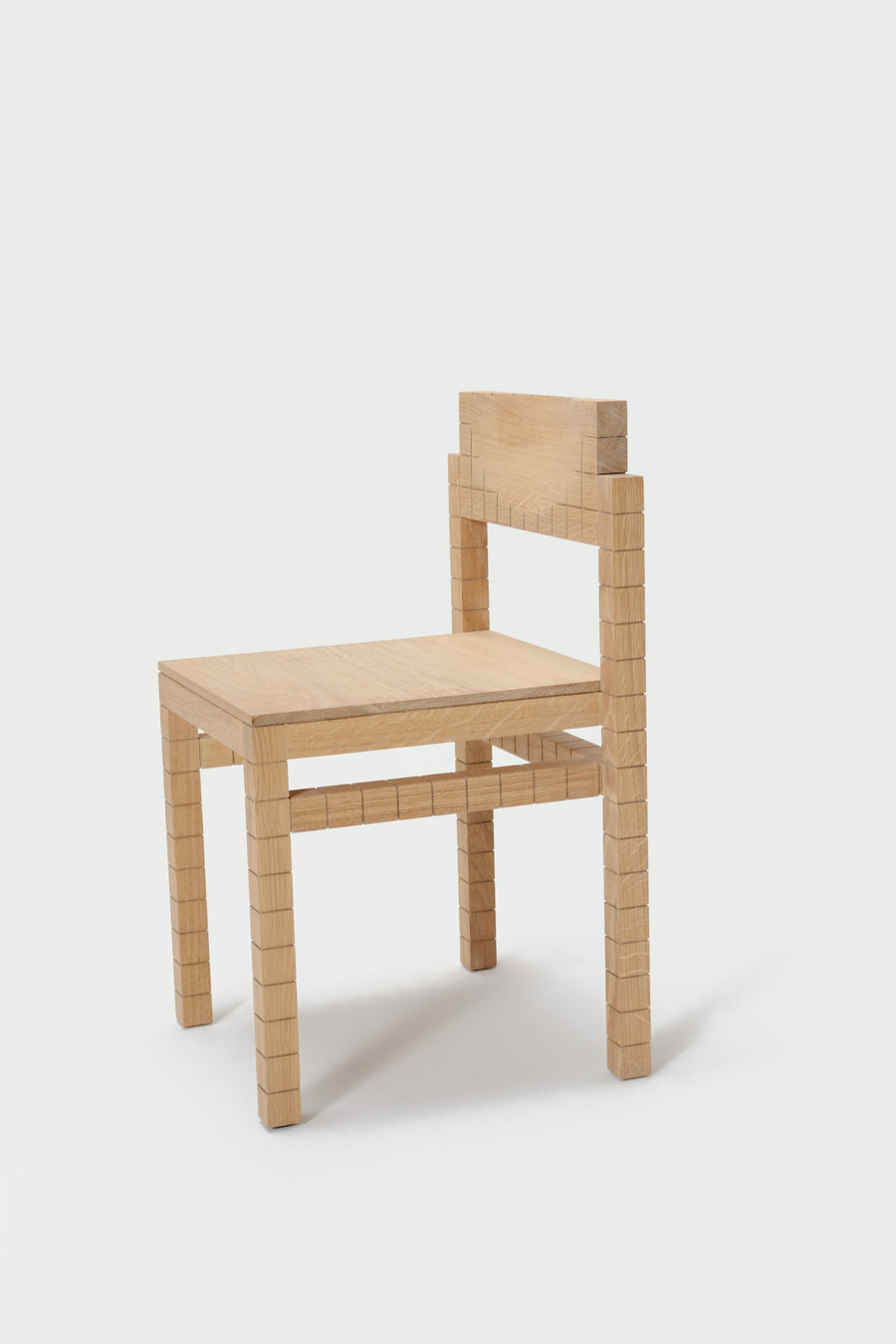 Silla Mosaico de madera maciza, detalle del material — Marlot Baus