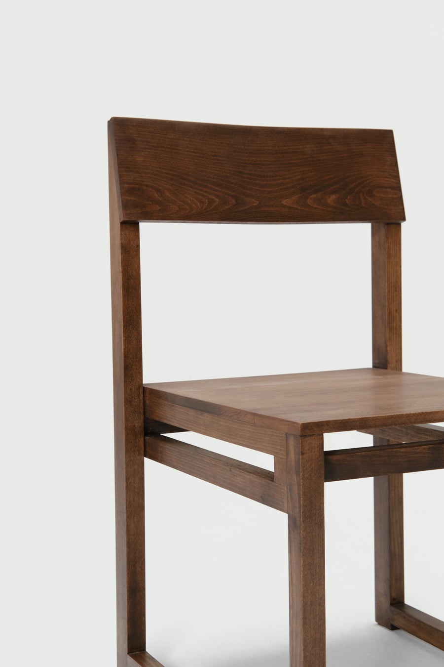 Silla Sencilla de madera maciza, detalle de la superficie — Marlot Baus