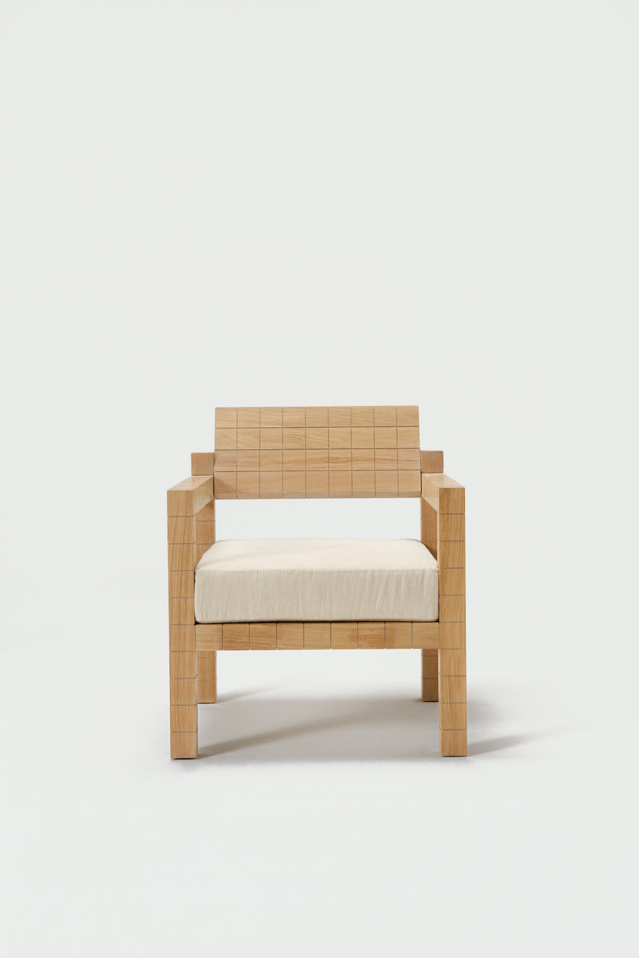 Silla con reposabrazos Mosaico de madera maciza, imagen 11 — Marlot Baus
