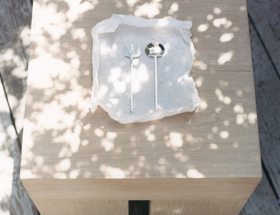 Table d'appoint Aless carrée en bois