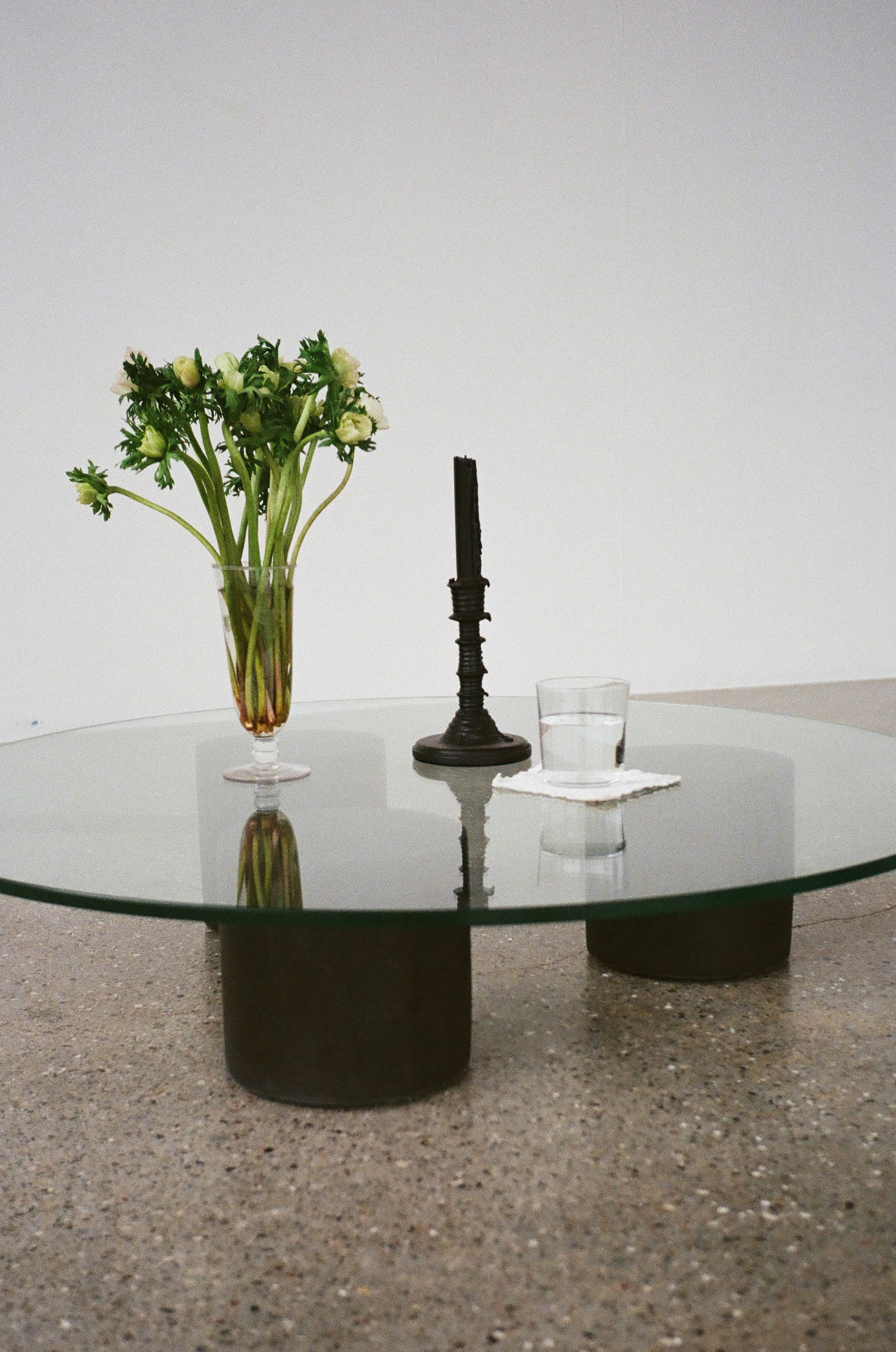 Carmene glass coffee table