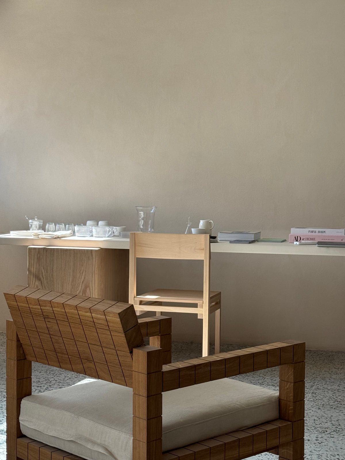 Mesa de estudio Canoa