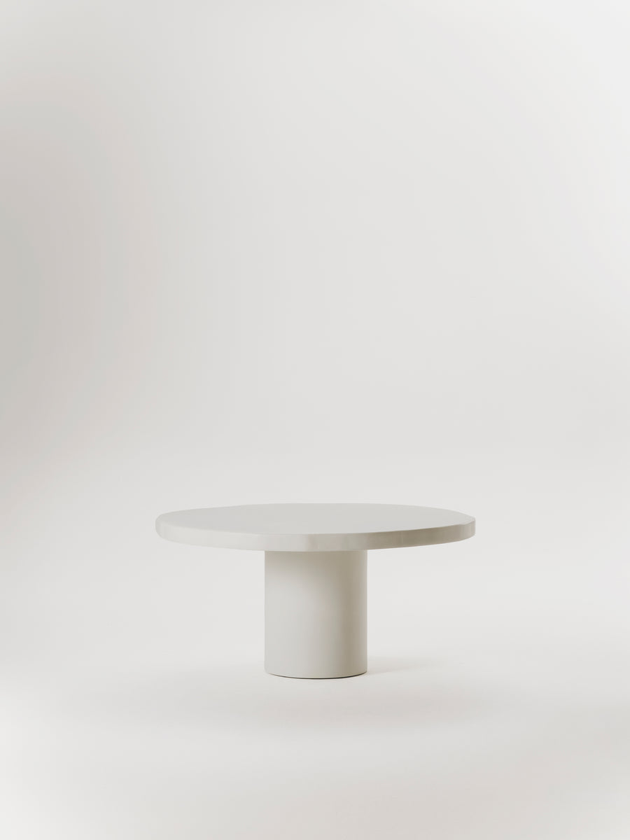 Mesa de comedor Ude de microcemento, vista frontal — Marlot Baus