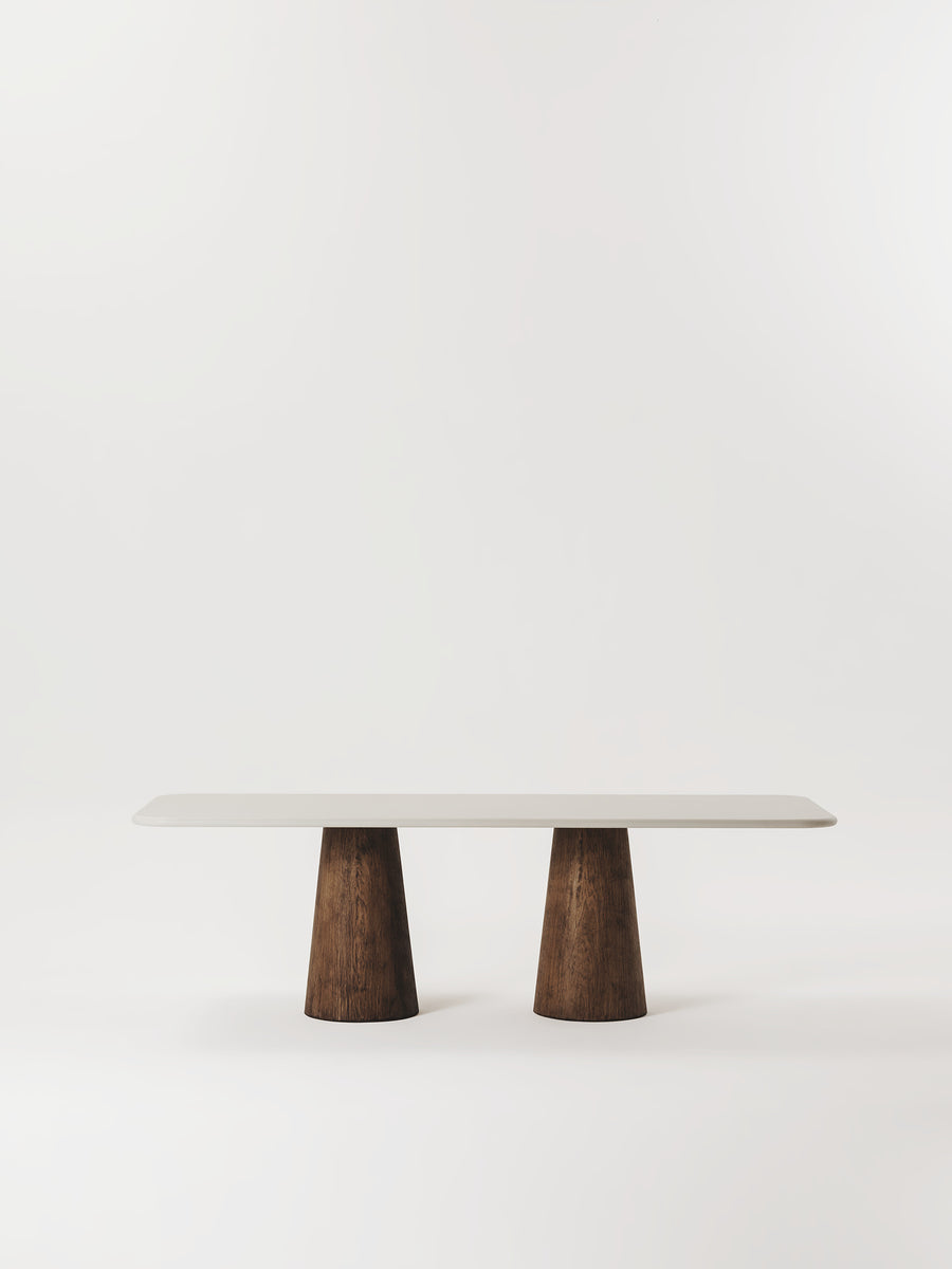 Table à manger Melna ronde en bois