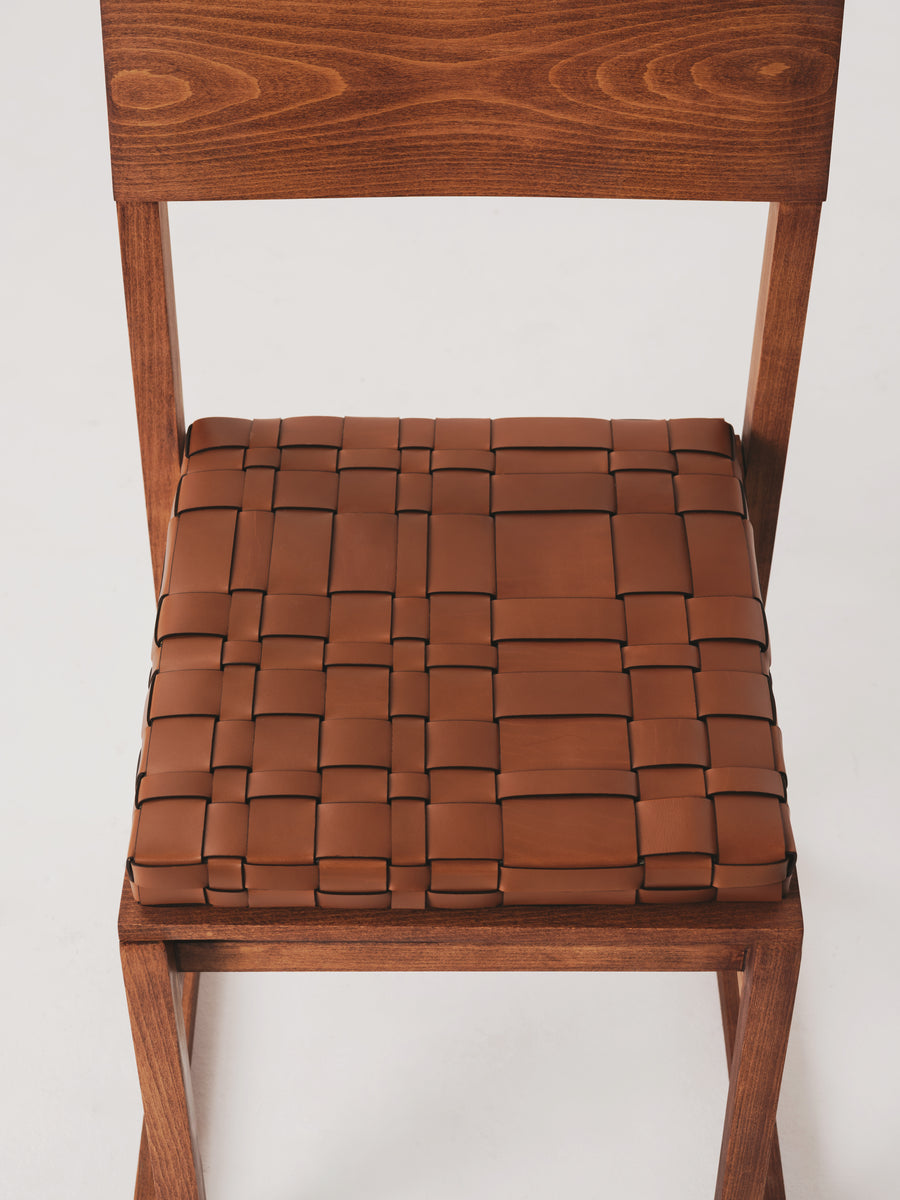 Trenzar leather cushion