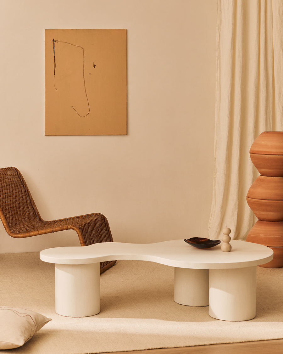 Mesa de centro Ahumado de microcemento — Marlot Baus