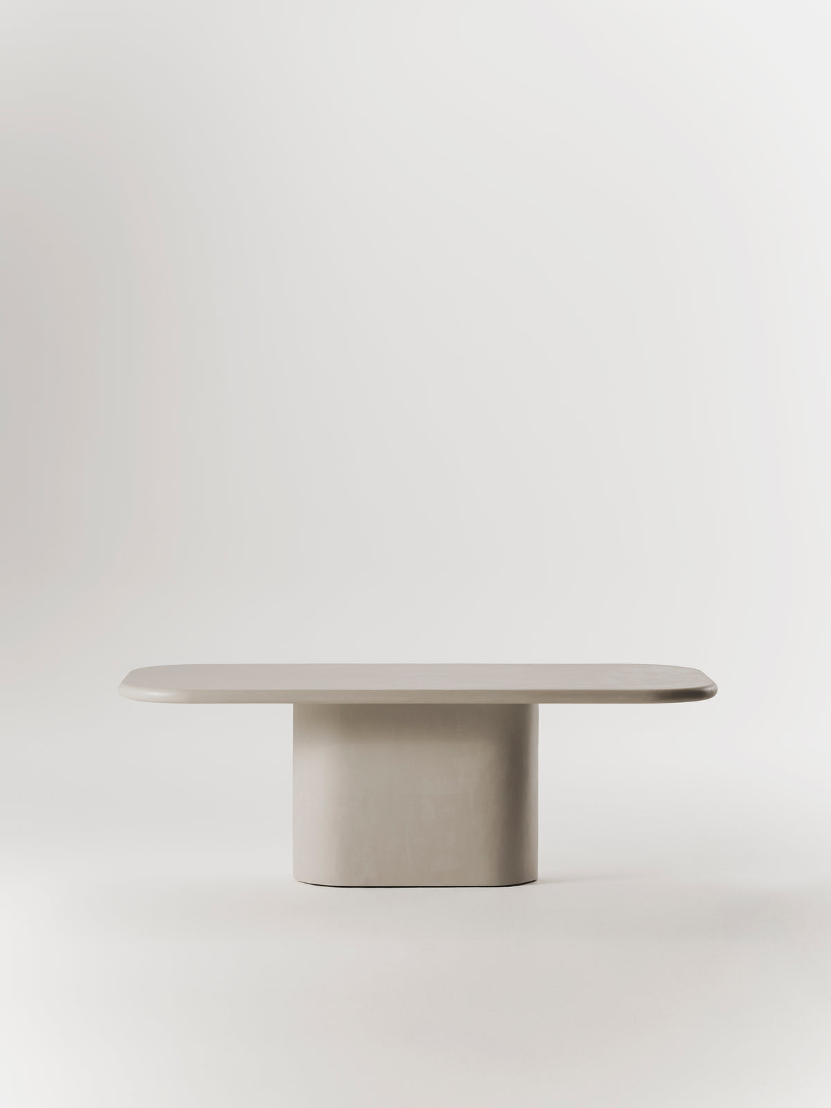 Mesa de comedor Lucca de microcemento, detalle de la superficie — Marlot Baus